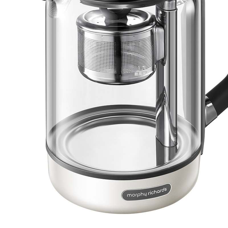 摩飞电器(MORPHY RICHARDS) 多功能升降煮茶器办公室全自动养生壶家用大容量花茶壶MR6088椰奶白高清大图
