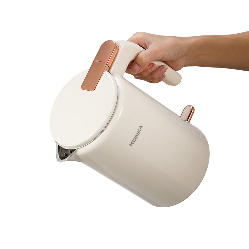 康佳电热水壶1.7L双层防烫乳白色KDSH-1715-F-Y高清大图