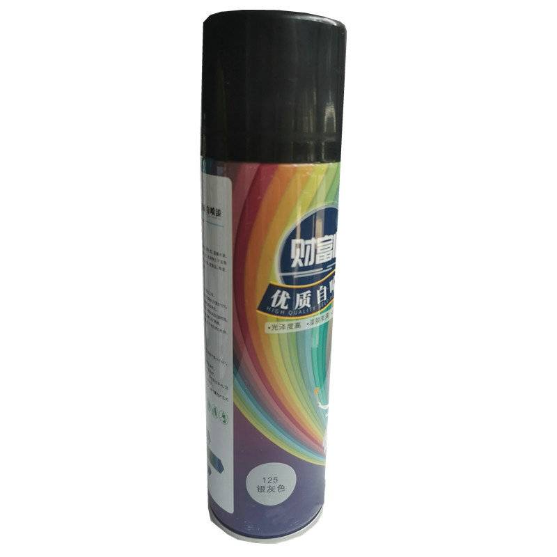 财富临 自喷漆 350ml/瓶 银灰 瓶