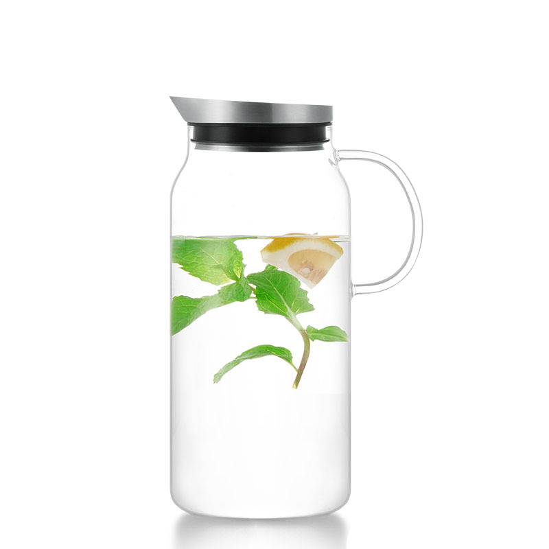 尚明 S063 不锈钢盖玻璃冷水壶 (单位:个)1300ml