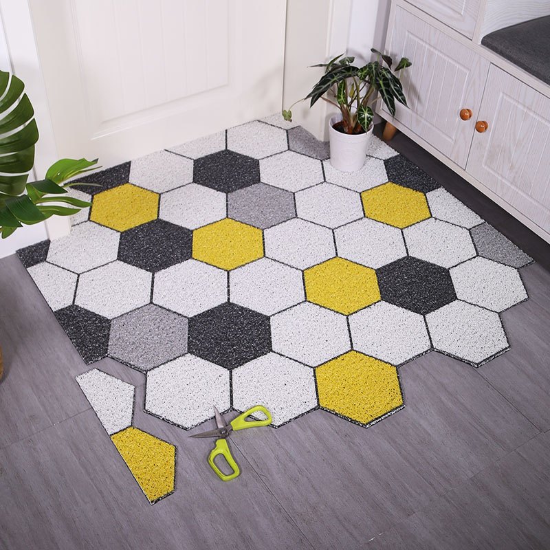 地毯门垫北欧进门门口地垫丝圈脚垫家用入户门垫子防滑pvc脚踏垫