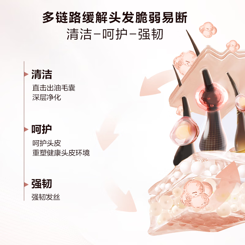 巴黎欧莱雅强韧柔顺洗发露440ml活力姜洗发水防断发蓬松滋养洗发水高清大图