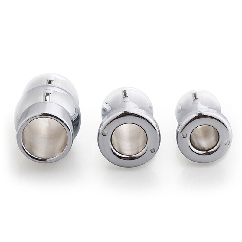诱生活(Lure) 金属中空肛塞 肛情趣玩具扩张窥探器道冲洗肛栓成人用品情趣用品 小号-金属中空肛塞