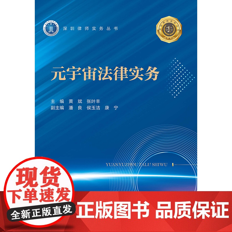2023新书 元宇宙法律实务 黄斌 张叶丰主编 潘良 侯玉洁 康宁副主编 法律出版社高清大图