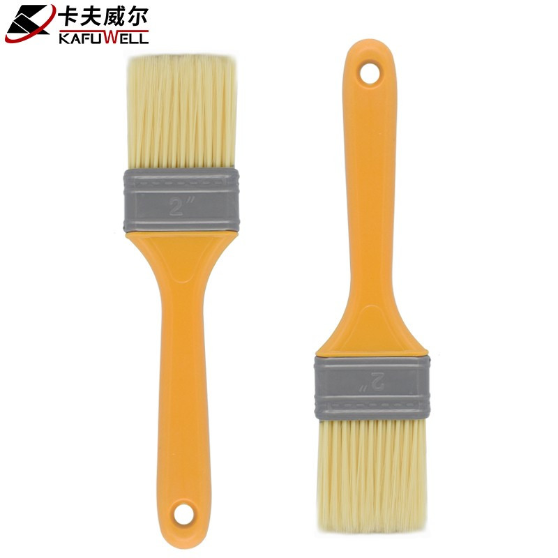 卡夫威尔EM3642塑柄植毛刷水油性两用PP料腻子涂墙绘漆颜料水彩刷 2寸/2支/袋 3袋装