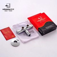 潜水艇一进二出角阀洗衣机龙头三通角阀双控角阀全铜镀铬 四分六分三角阀F401 ls2 F402 铜质角阀 官方正品