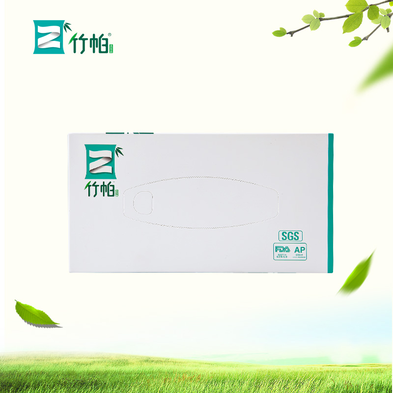竹帕 商务盒抽面巾纸190mm*190mm(200张) 100抽/盒高清大图