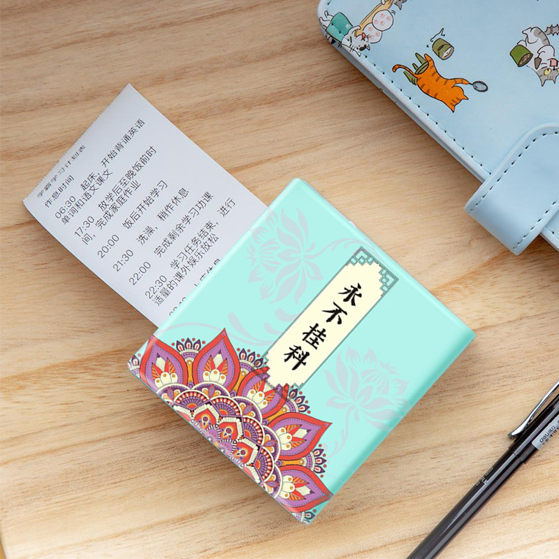 印先森 M02冰淇淋绿(永不挂科) 错题打印机口袋打印机小型学生便携式蓝牙小型家用打印机不干胶纸热敏打印机备考神器错题打印 套餐三