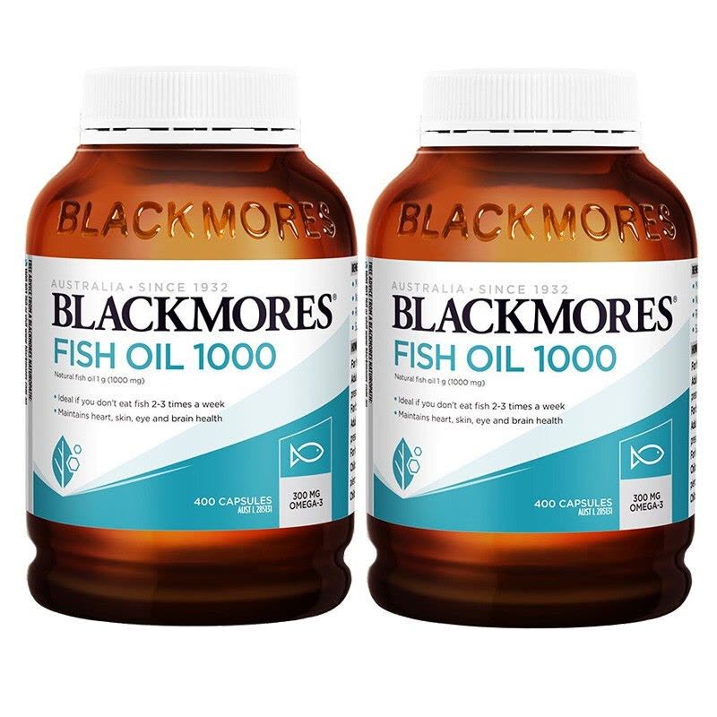 Blackmores澳佳宝深海鱼油软胶囊 原味400粒 2瓶图片