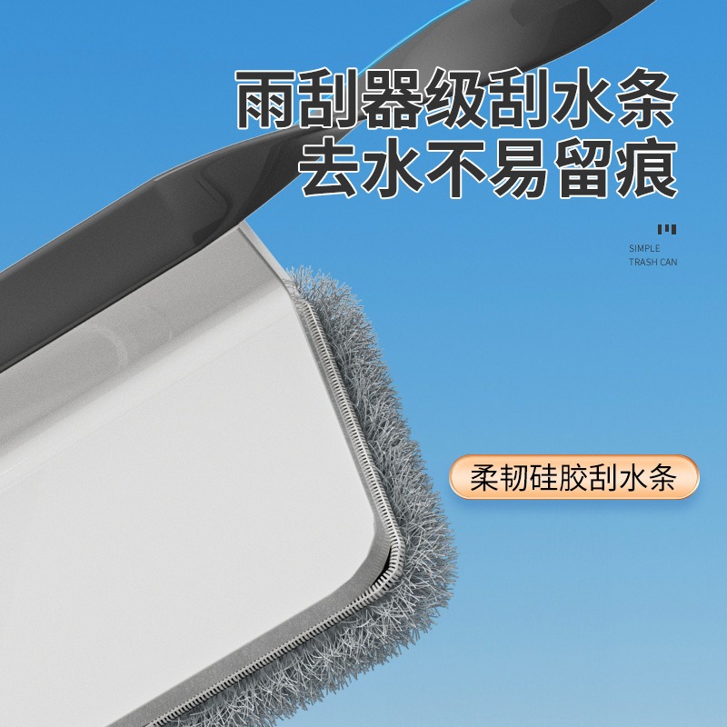 丽佳邦多功能三合一家用玻璃擦神器保洁专用窗户清洁器双面擦玻璃器 玻璃双面擦[两节杆] 含2布头高清大图