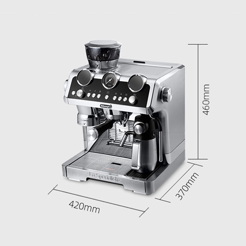 德龙(Delonghi)咖啡机 半自动咖啡机 冷萃技术 意式家用 一体式研磨器 EC9865咖啡机家用