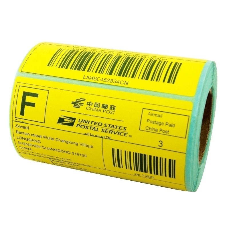 优质三防e邮宝空白热敏标签打印纸100*100*150快递物流电子不干胶