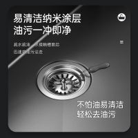 欧琳黑色纳米水槽单槽9115H 手工水槽单槽 不锈钢洗菜盆洗碗槽厨房家用