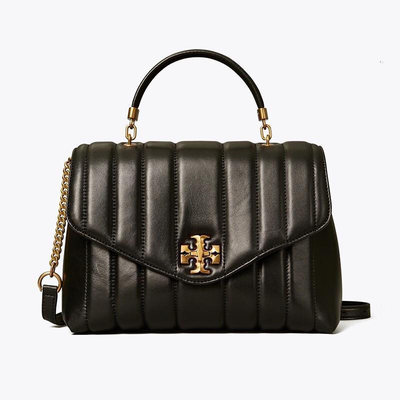 tory burch 汤丽柏琦女包 kira 经典双t绗缝中号手提包 女士单肩斜