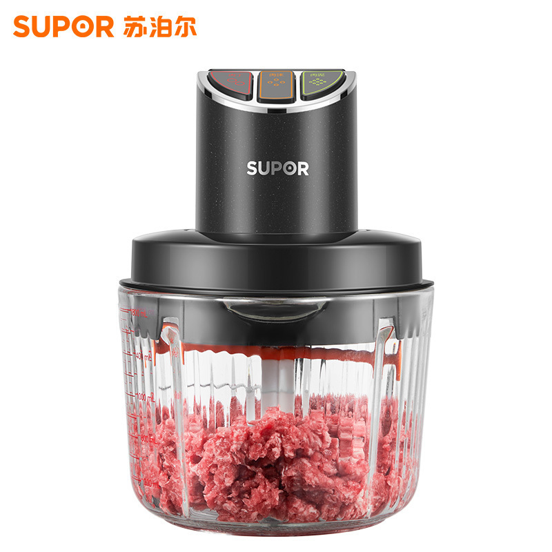 苏泊尔(SUPOR)绞肉机家用电动碎肉绞馅机多功能婴儿辅食料理机大容量切菜打泥便携把手搅拌机 JR59S-U