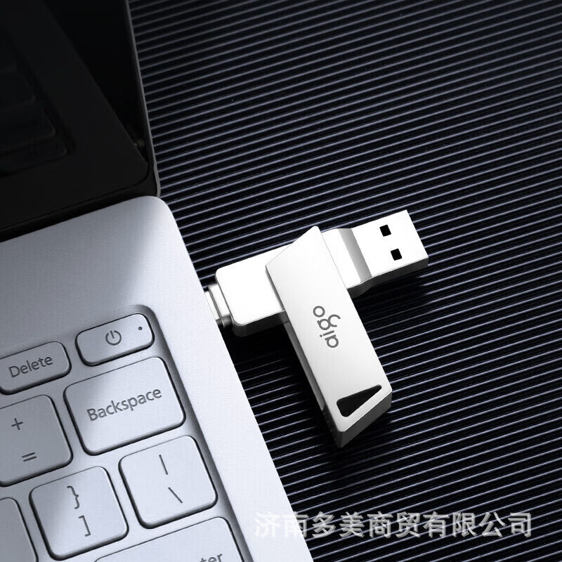 爱国者(aigo)爱国者aigoType-CUSB3.2U350适用双接口手机电脑两用车载 银色 32GB高清大图