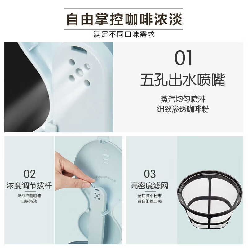 小熊(bear) 咖啡机 KFJ-A06K1高清大图