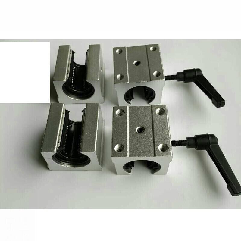 森美人定制直线滑轨光轴导轨铝托圆柱滑轨支撑座导轨 木工推台锯轨道滑块 直径16*2米(2轨4滑块2扳手)高清大图