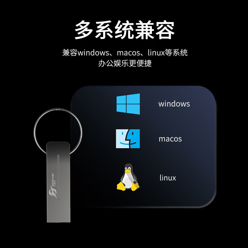 闪服米 S120朝云系列 128G USB3.0 高速U盘/优盘 1个高清大图