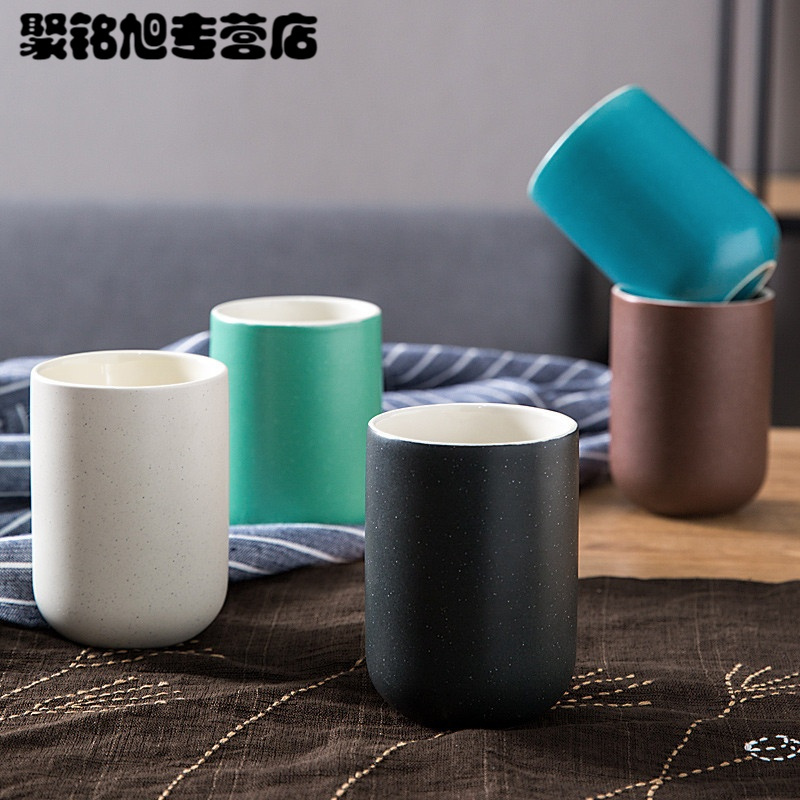 马克杯创意情侣个性简约日式杯子陶瓷牛奶杯早餐杯喝水杯麦片杯饮水杯牛仔杯咖啡杯家居生活日用器皿水具水杯