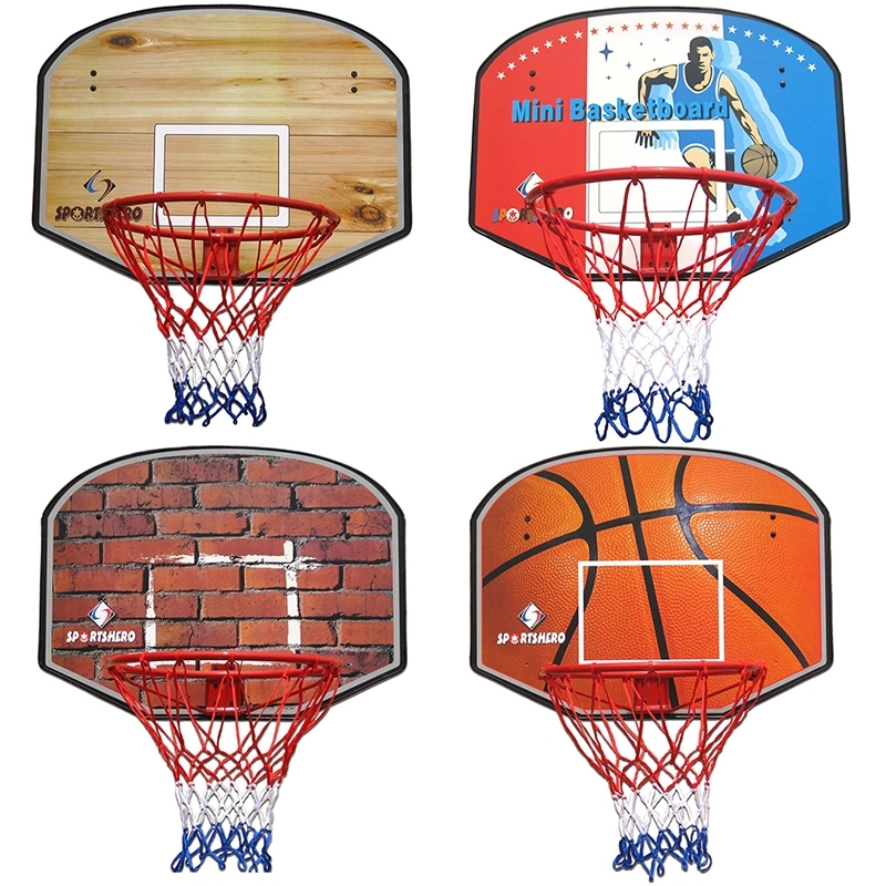 少年强成人挂式篮球架篮球板古达木质篮板铁篮框直径45cm可用标准球