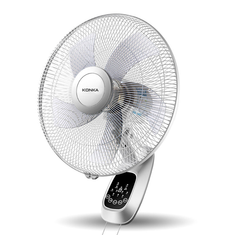 康佳电风扇 壁挂两用 三档风速 广角摇头 家用挂壁式餐厅大风力工厂壁