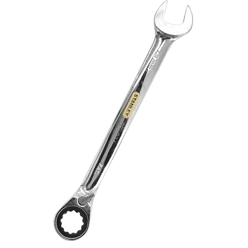 史丹利(STANLEY)公制精抛光双向棘开两用快扳(13mm) 85-936-1L-22
