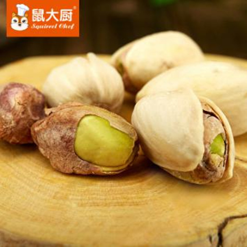 [鼠大厨_开心果108gx2袋]休闲零食坚果炒货干果原味无漂白