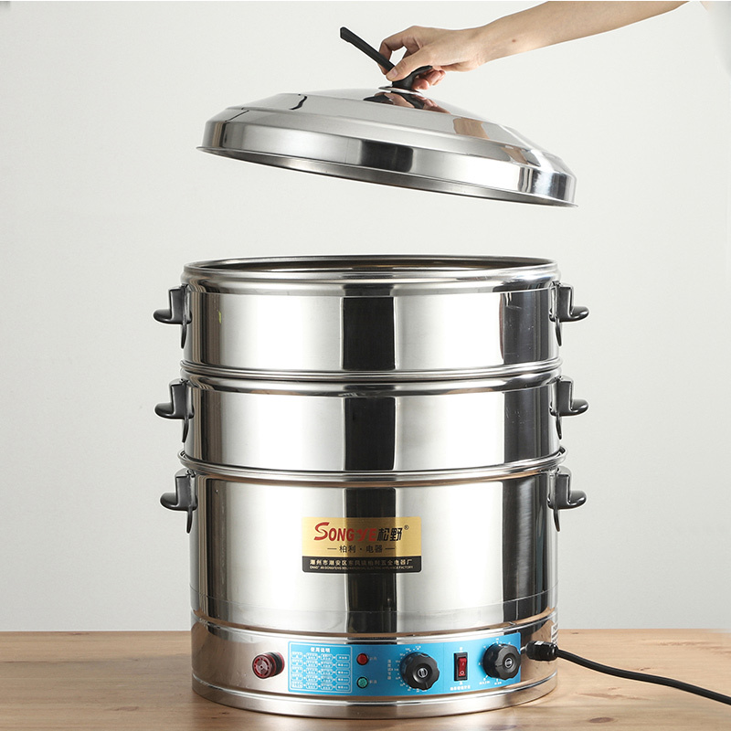 大号蒸锅家用加厚特大电蒸锅超大容量大馒头蒸笼电蒸锅