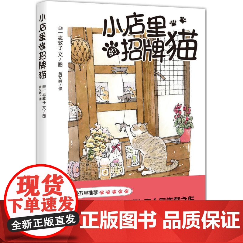 小店里的招牌猫 [日]一志敦子 译者/黄文娟 全彩水彩画美绘本 全世界猫迷五星 养猫咪 正版图书籍 上海译文 世纪出版高清大图
