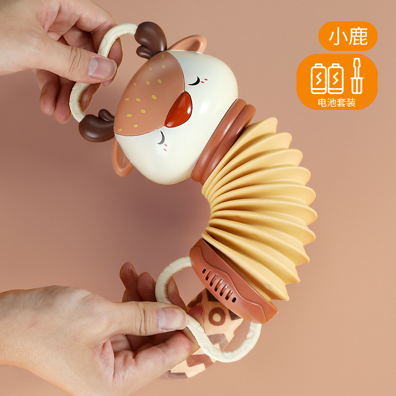 库洛米儿童电子琴初学小钢琴音乐启蒙可弹奏乐器3-6女孩玩具3750 小鹿手风琴