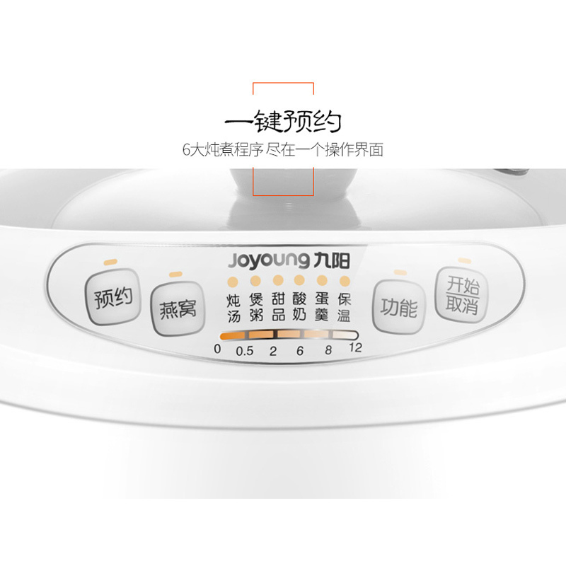 九阳（Joyoung）电炖锅 D-10G1-B 隔水炖陶瓷迷你1-2人煲汤煮粥全自动电炖锅1升单胆
