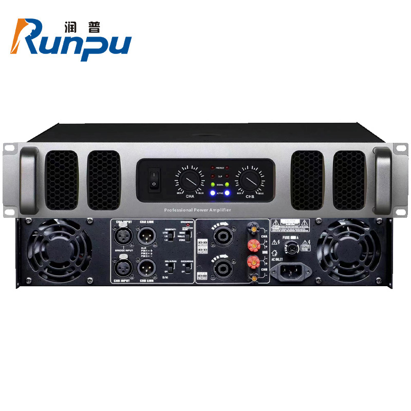 润普RP-GFG606S 国产化会议室音频系统扩声设备/音响工程功放/600W大功率专业后级数字功放机