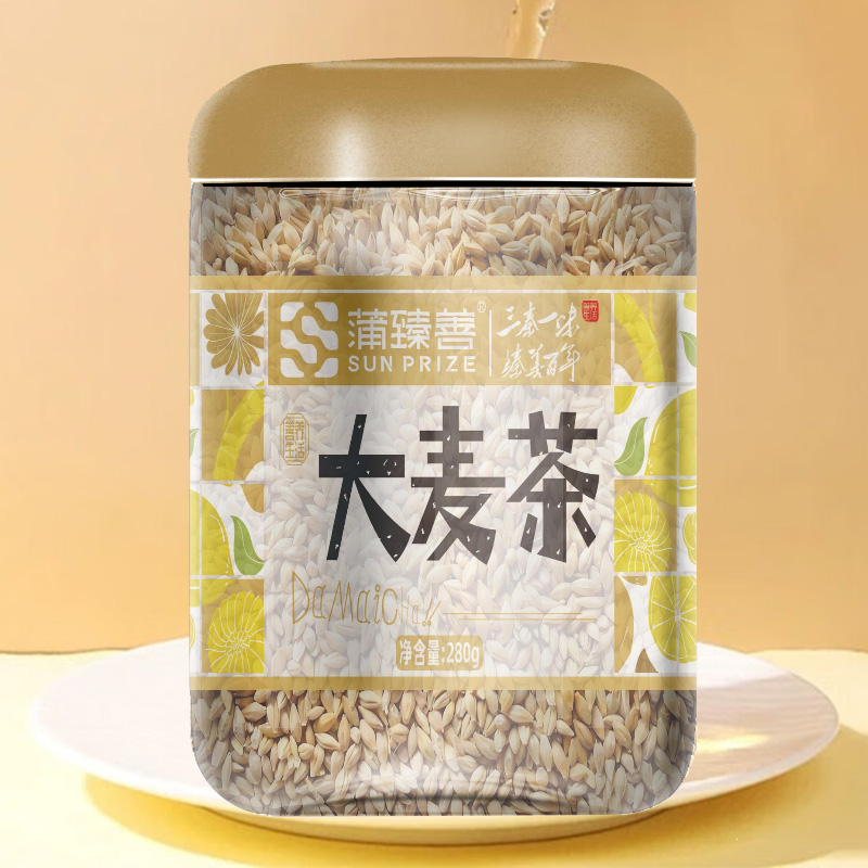 蒲臻善大麦茶谷物精工炒制而成麦香浓郁日常冲泡饮用温润适口280g高清大图