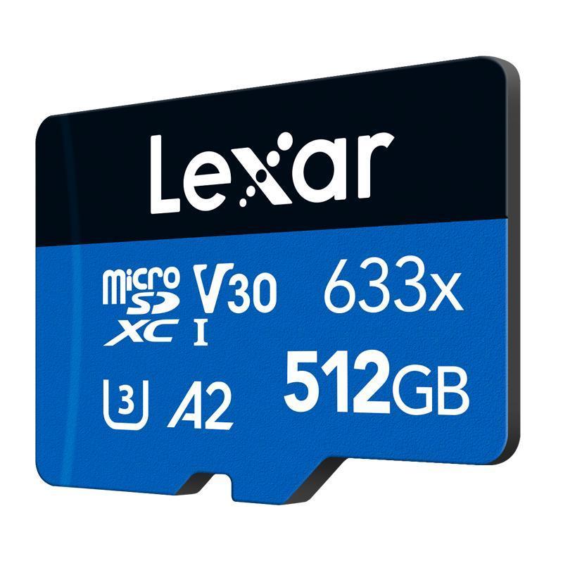 雷克沙(Lexar)512GB TF卡读100MB/s写70MB/s手机内存卡 U3/V30存储卡Micro SD卡