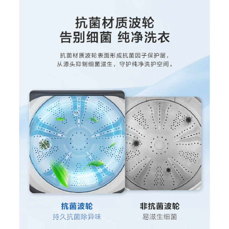 海尔 定频玻璃盖系列 10KG波轮洗衣机 玻璃盖大容量 580平台大内筒 EB100Z32Pro2