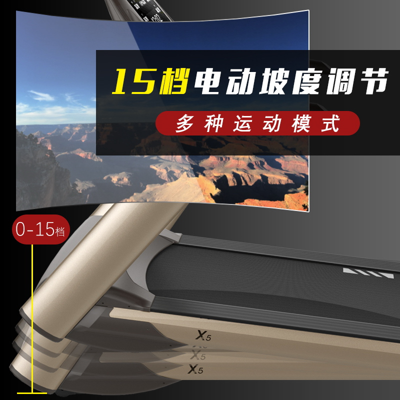 舒华 X5 豪华电动轻商用超静音健身(上网版) 跑步机 SH-T5517T(单位:台)