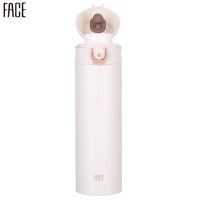 Face保温杯 FB102-BS 白色 450ml男女士通用一键开盖方便快捷 316不锈钢保温杯 学生简约大容量便携水杯