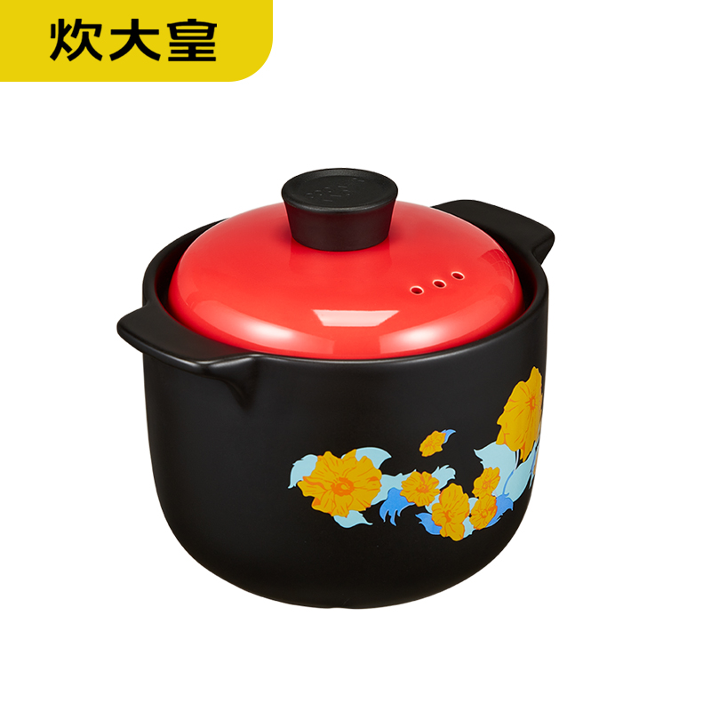 炊大皇燃气煤气专用美味煲 砂锅煲汤锅炖锅家用陶瓷砂锅煲加深养生锅炖汤煎药煮粥 TC35MW 3.5L高清大图