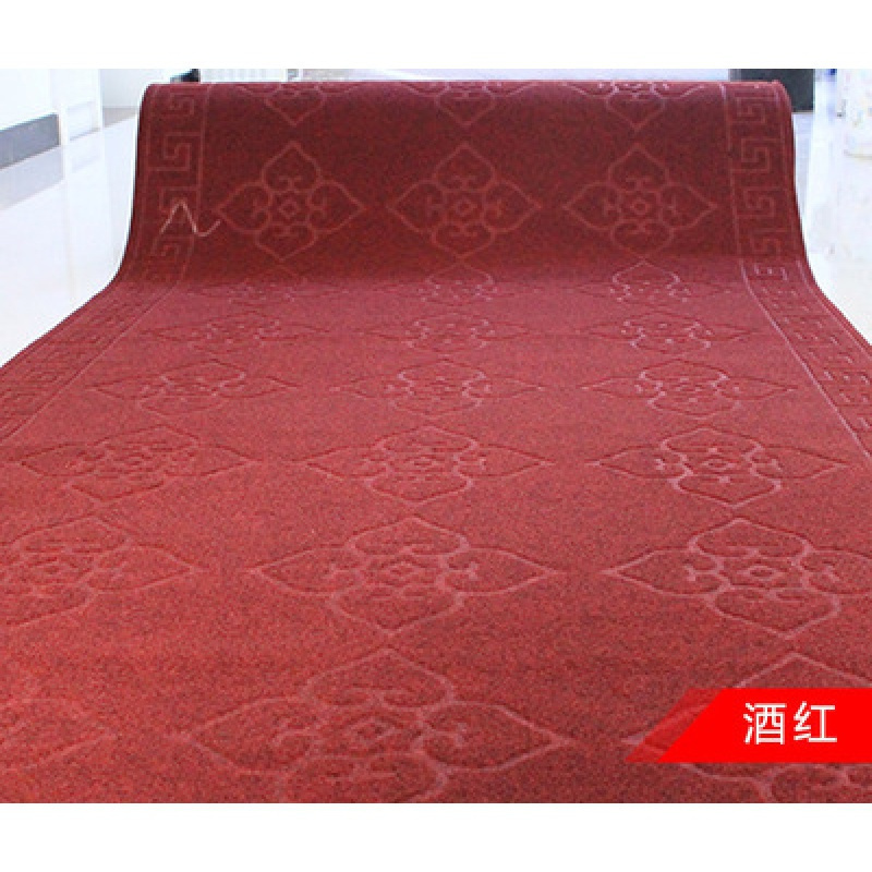 美帮汇入户垫进地垫口垫客厅走廊地毯蹭土厨房吸水防滑垫脚踏垫 暗红色 120cm宽&times;120cm长.