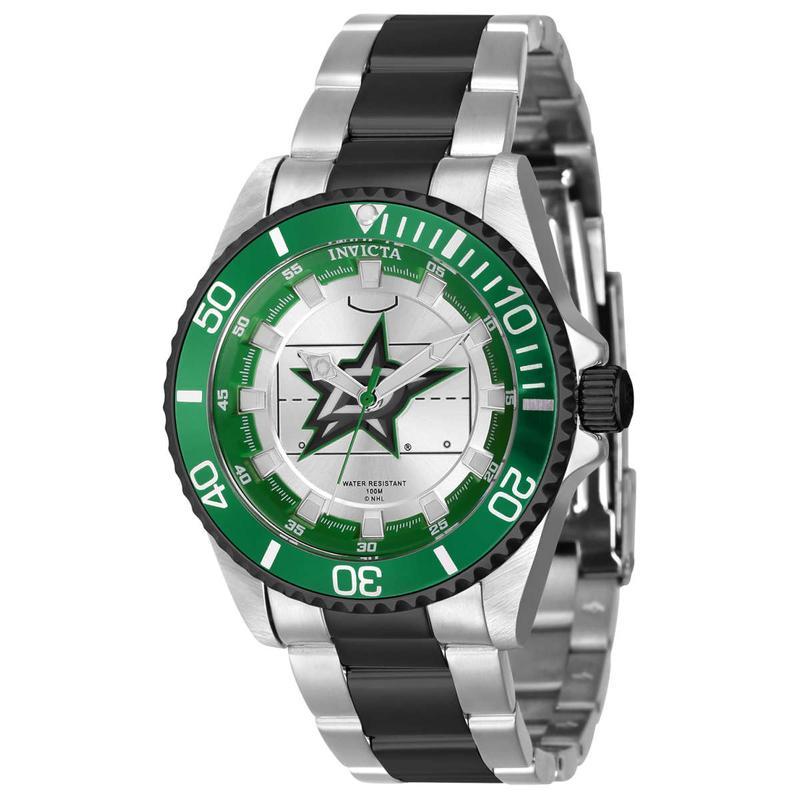 因维克塔(INVICTA)女款石英手表防水100米夜光功能不锈钢表带DallasStars系列