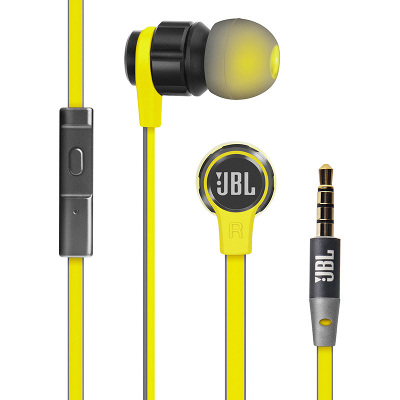 JBL T180A 立体声入耳式耳机 重低音耳麦线控立体声手机通用男女运动耳塞 灰