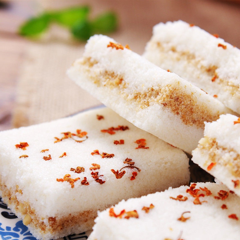 桂花糕传统手工糕点 蒸糕美食年货 温州特产糕糯米糕