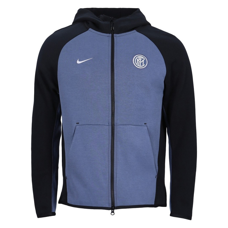 nike20182019国际米兰techfleece抓绒连帽防风夹克ah5201014