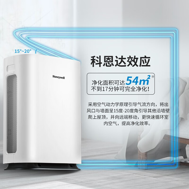 霍尼韦尔(Honeywell)KJ460F-P21W空气净化器 家用办公除甲醛除雾霾细菌PM2.5