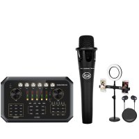 森然播吧ST60+ISK E300调音台声卡套装手机直播电脑抖音主播唱歌k歌录音直播设备全套电容麦克风唱吧神器话筒