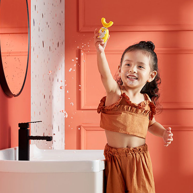 苏宁极物小企鹅儿童牙刷高清大图