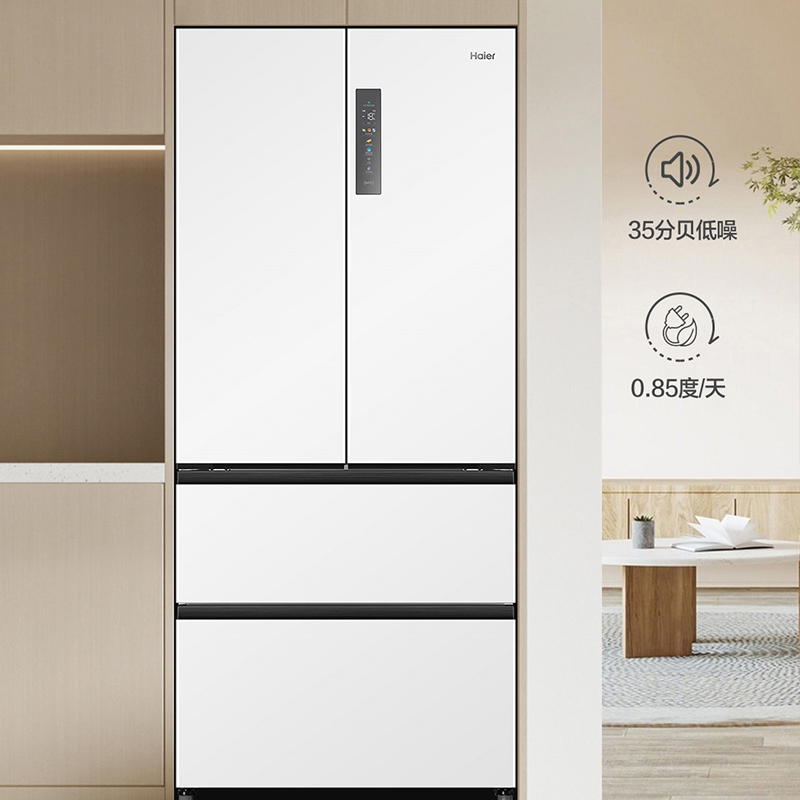 海尔(Haier)500升法式多门冰箱 零距离自由超薄嵌入 EPP超净系统 BCD-500WGHFD4DW9U1高清大图