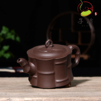 [子冶]340cc节节高升原矿老紫泥宜兴紫砂壶全手工名家正品茶具