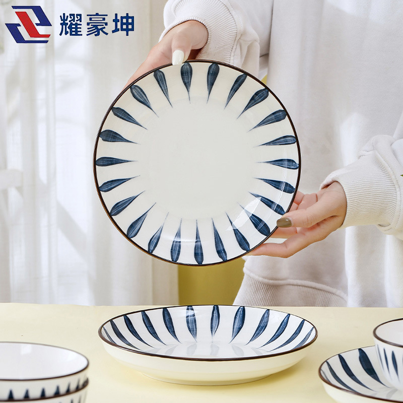 耀豪坤青瑶陶瓷餐具套装T22件/套高清大图